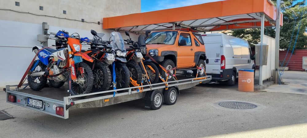 wypożyczalnia przyczep, 4m-8,5m, 2t-3,5t dmc, podstawiamy, bus+przycze