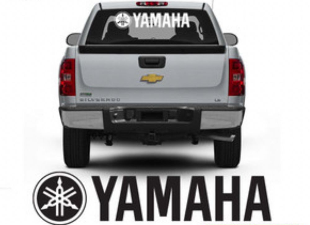 Naklejka Yamaha 60cm samoprzylepna na auto ścianę motor mable garaż