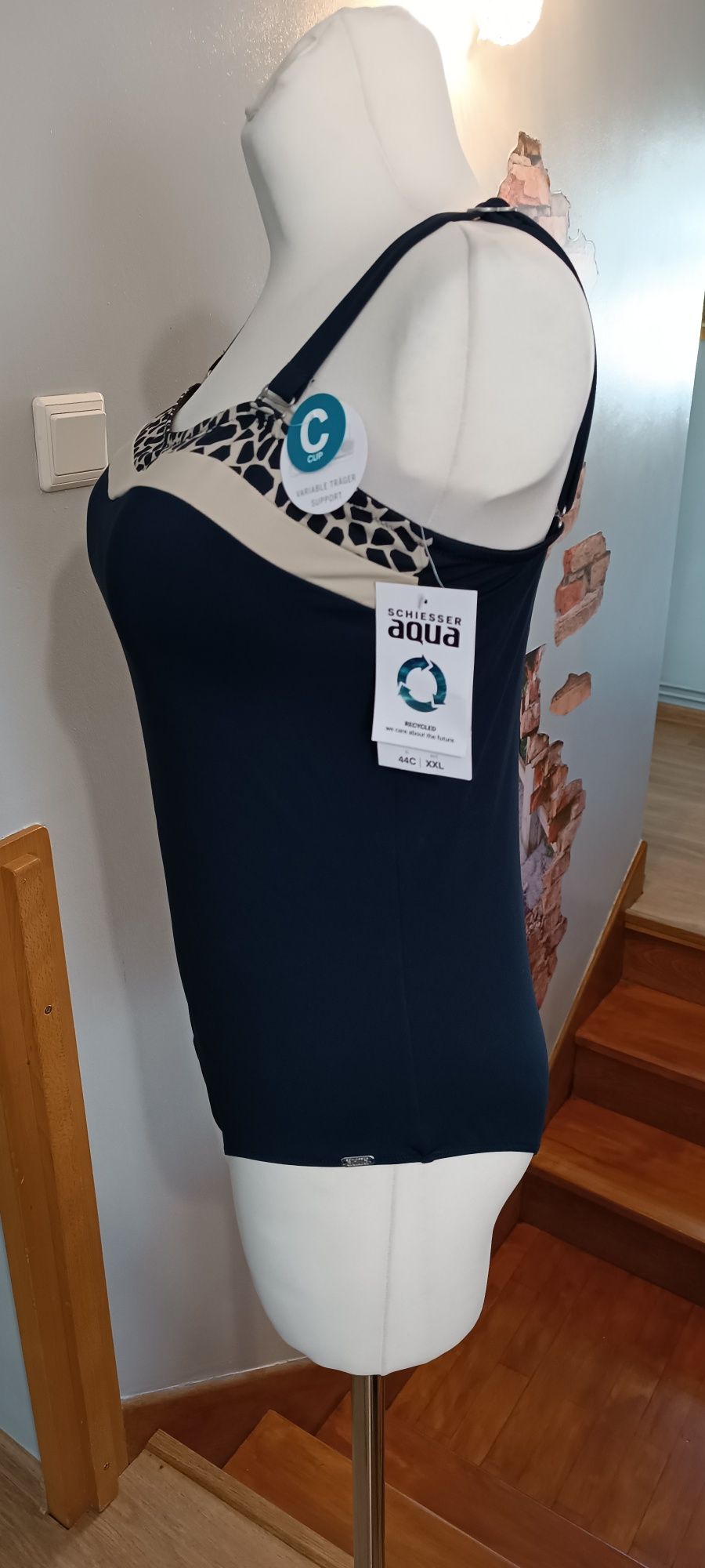 Strój  Kąpielowy Damski AQUA Schesser r. 44C/XXL. Nowy
