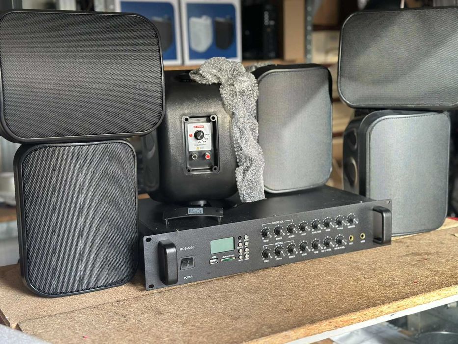 HI-FI Колонки  комплект в ресторан зал спорт зал магазин кафе 6шт