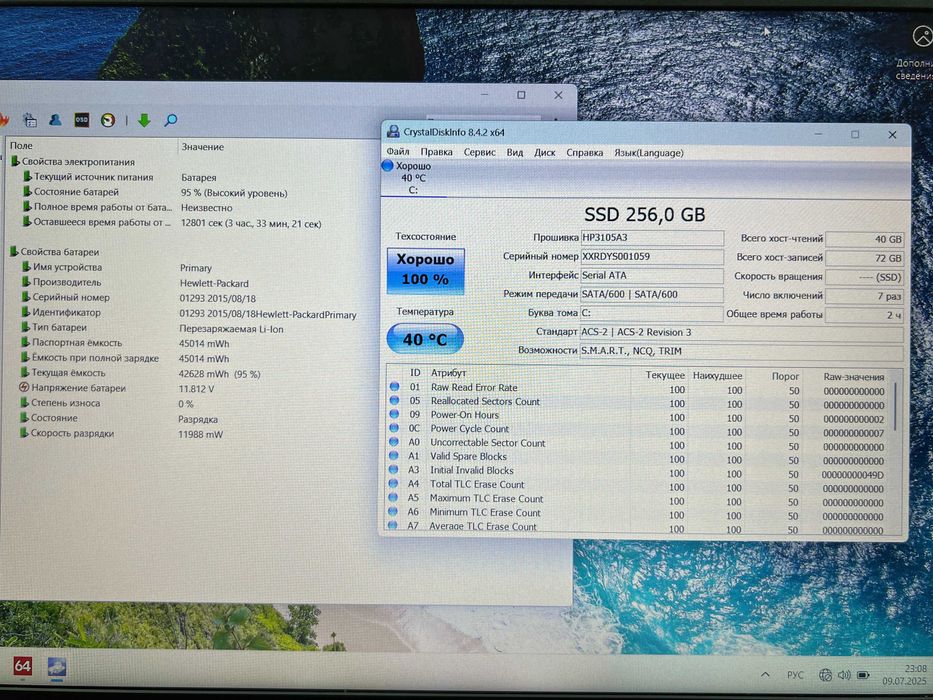HP ProBook 650 G1 Core i5-4200M/8Гб ОЗУ/256 SSD/15.6"FullHD АКБ 100%