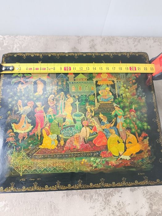 Шкатулка Палех 1957г Автор Рыгин