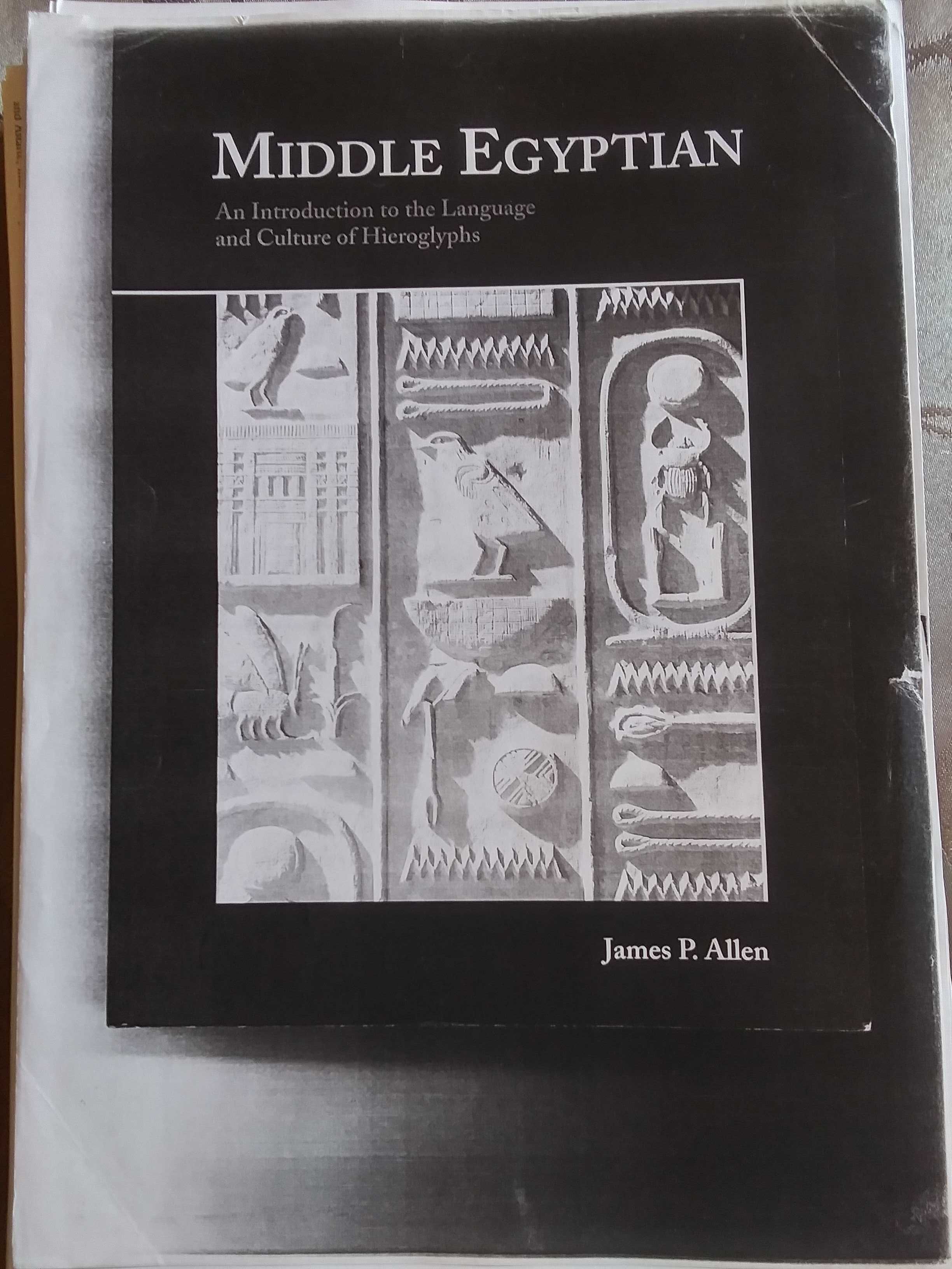 Egipt, Hieroglify,Middle EgyptianAn introduction toTheLanguage culture