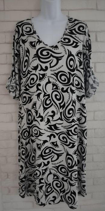 Włoska sukienka na upały plus size xxxl 50 52