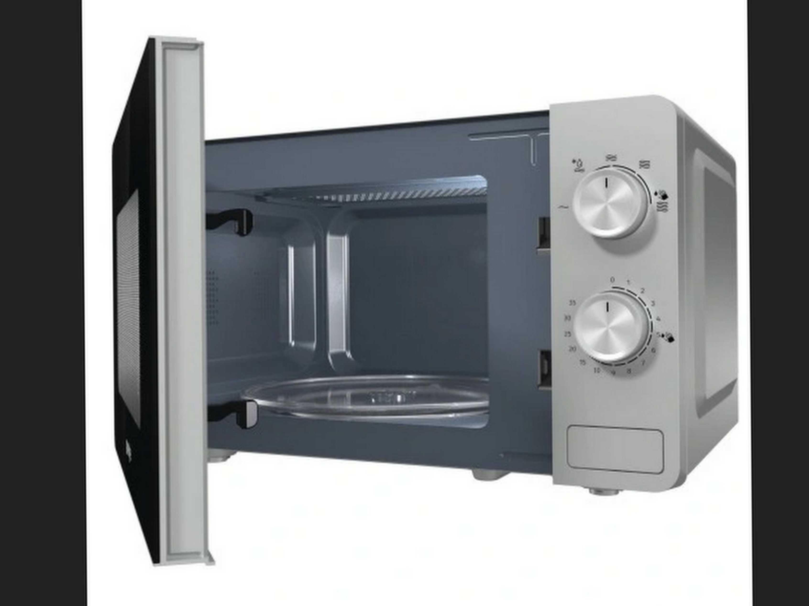 Kuchenka mikrofalowa Gorenje MO17E1S Srebrna Rozmrażanie 700W 17 l