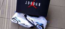 NOWE Męskie Buty Nike Air JORDAN High JumpMan MVP White ICE Blue 42.5