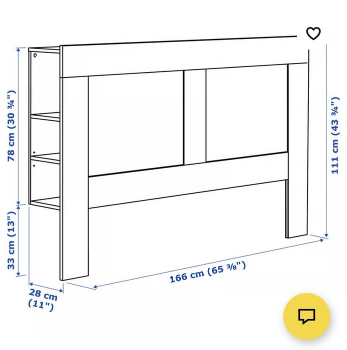 Cama 160x200 com cabeceira BRIMES IKEA