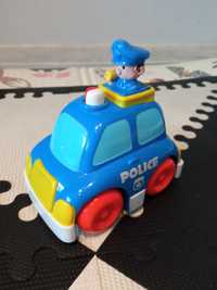 Samochód policja na przycisk dla niemowlaka