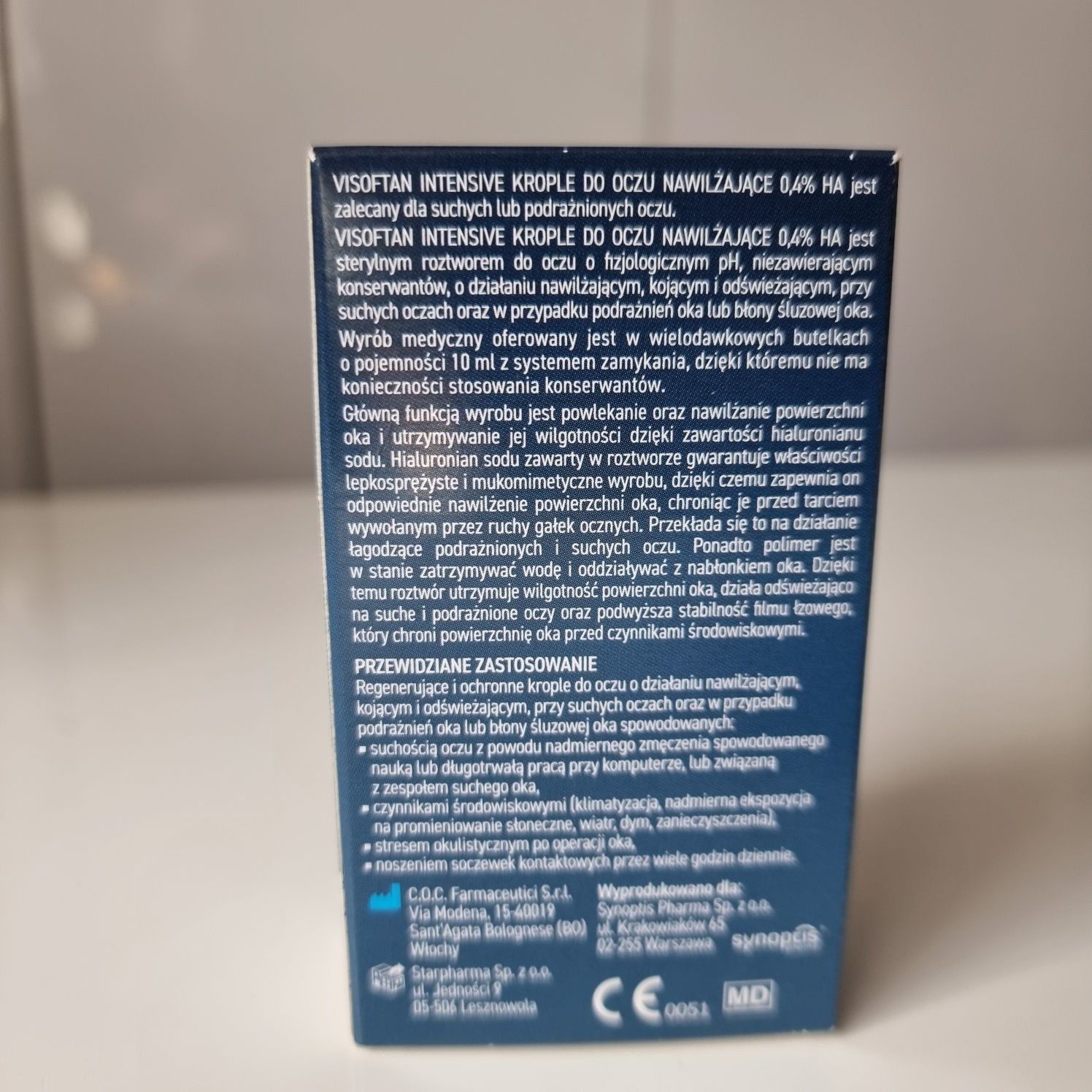 Visoftan Intensive Krople do oczu nawilżające 0,4% HA 10ml