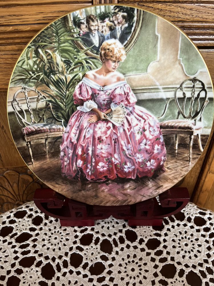 Prezent Dama Royal Doulton Kolekcjonerski Talerz Porcelanowy Vintage