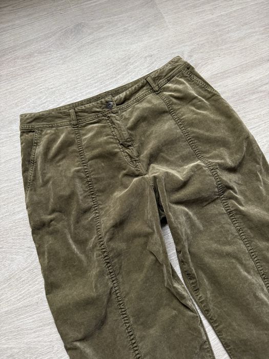 Жіночі штани брюки annette gortz хл розмір велюрові штани хакі колір