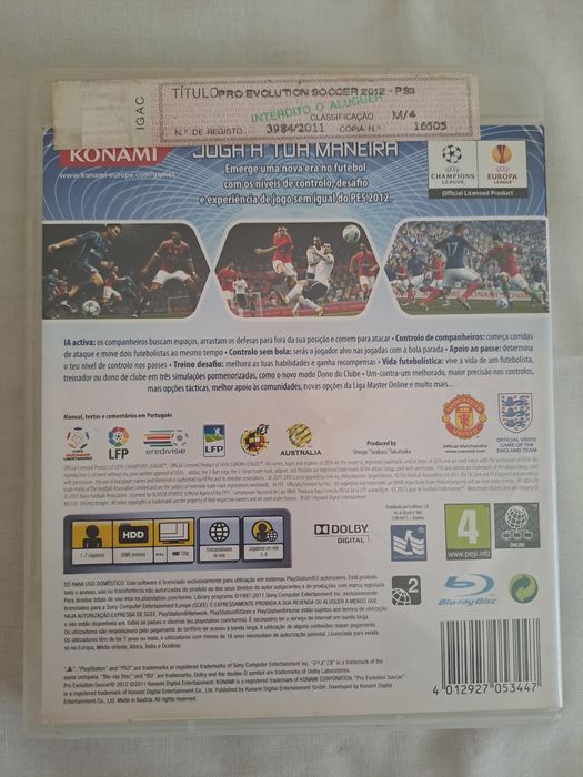 Pes2012 playstation 3