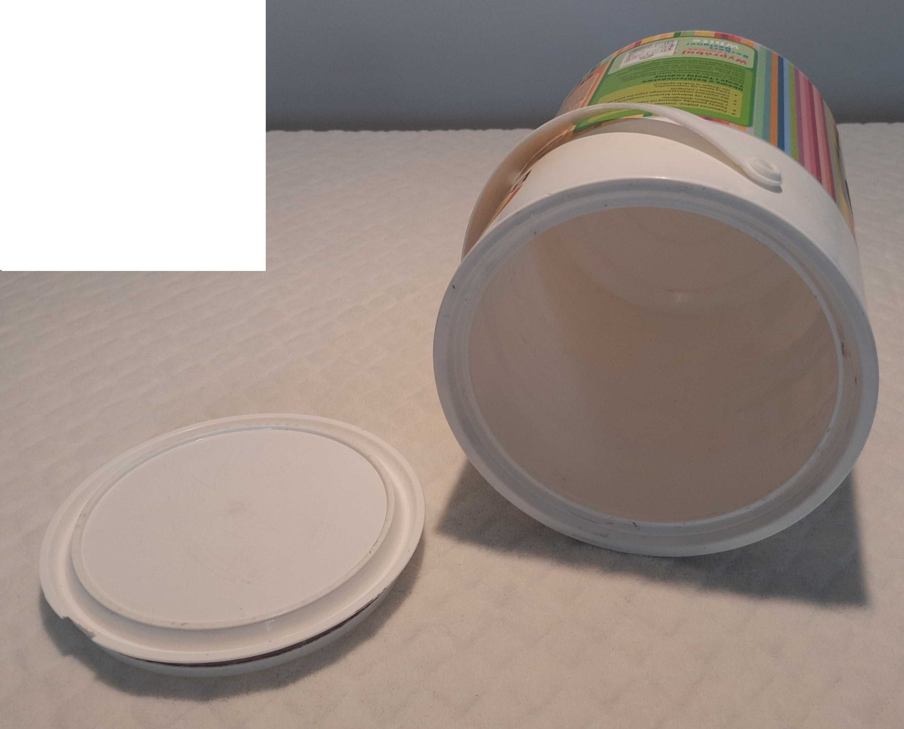 Puszka plastikowa, 5L, Pojemnik owalny, 18cm x 24cm