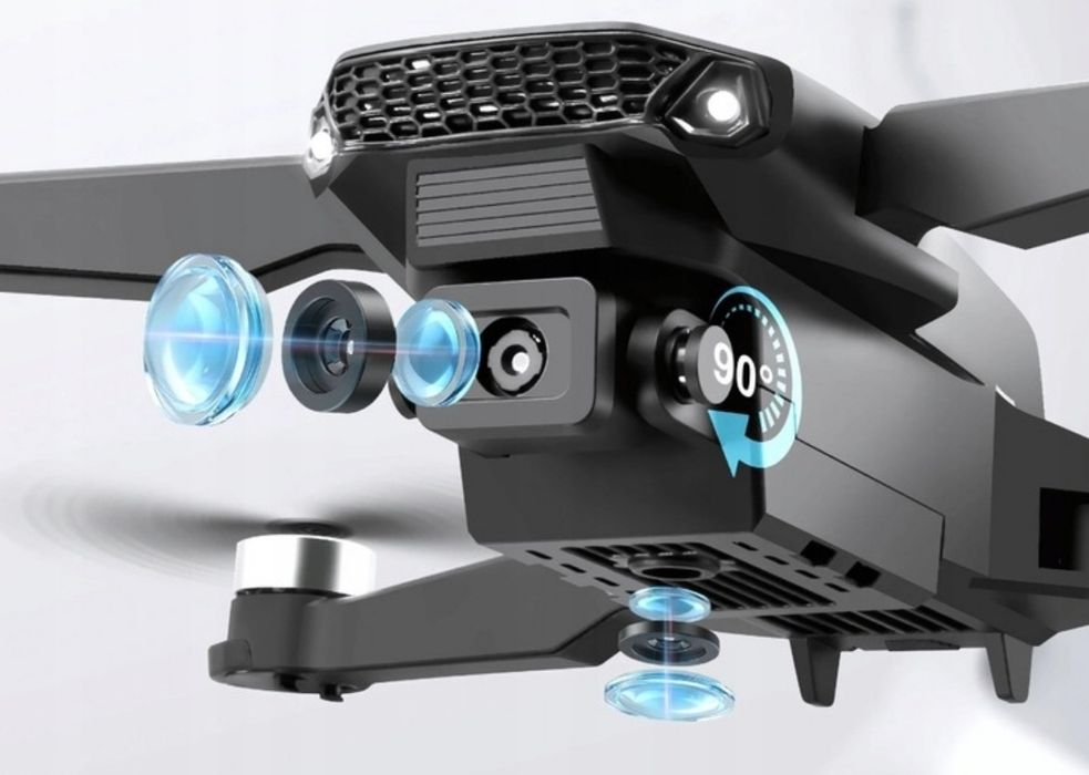 Dron E88 PRO 2 kamery 4K silniki bezszczotkowe zawis pilot aplikacja