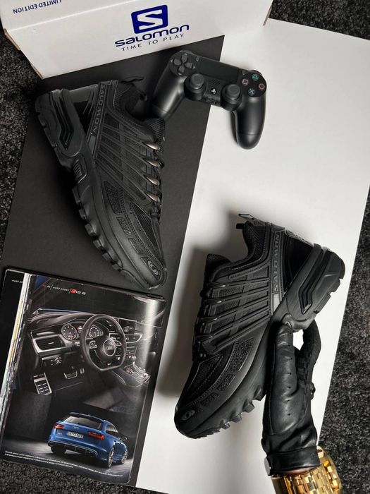 Мужские кроссовки саломон Salomon ACS Pro GTX All Black [41-46]