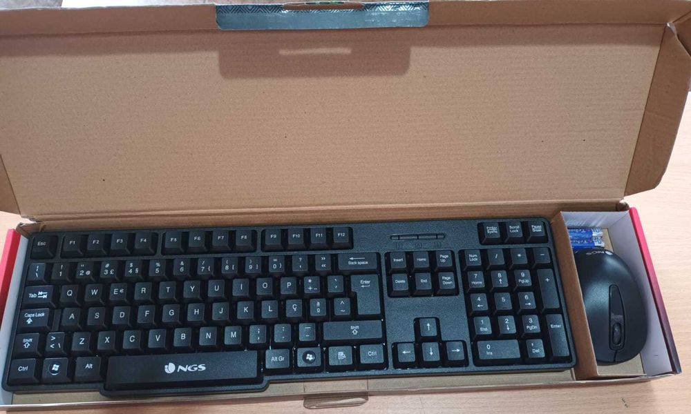 Teclado e Rato s/ Fios NGS EUPHORIA KIT Pack  (novo)