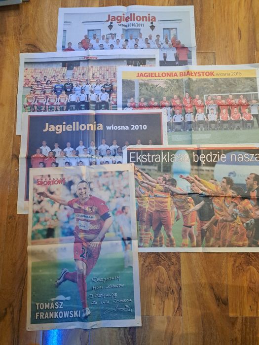 Plakaty z gazet zestaw Jagiellonia Białystok