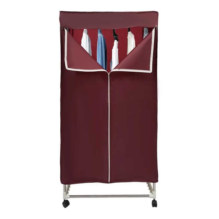 Elektryczna suszarka do ubrań prania pilot przenośna na kółkach