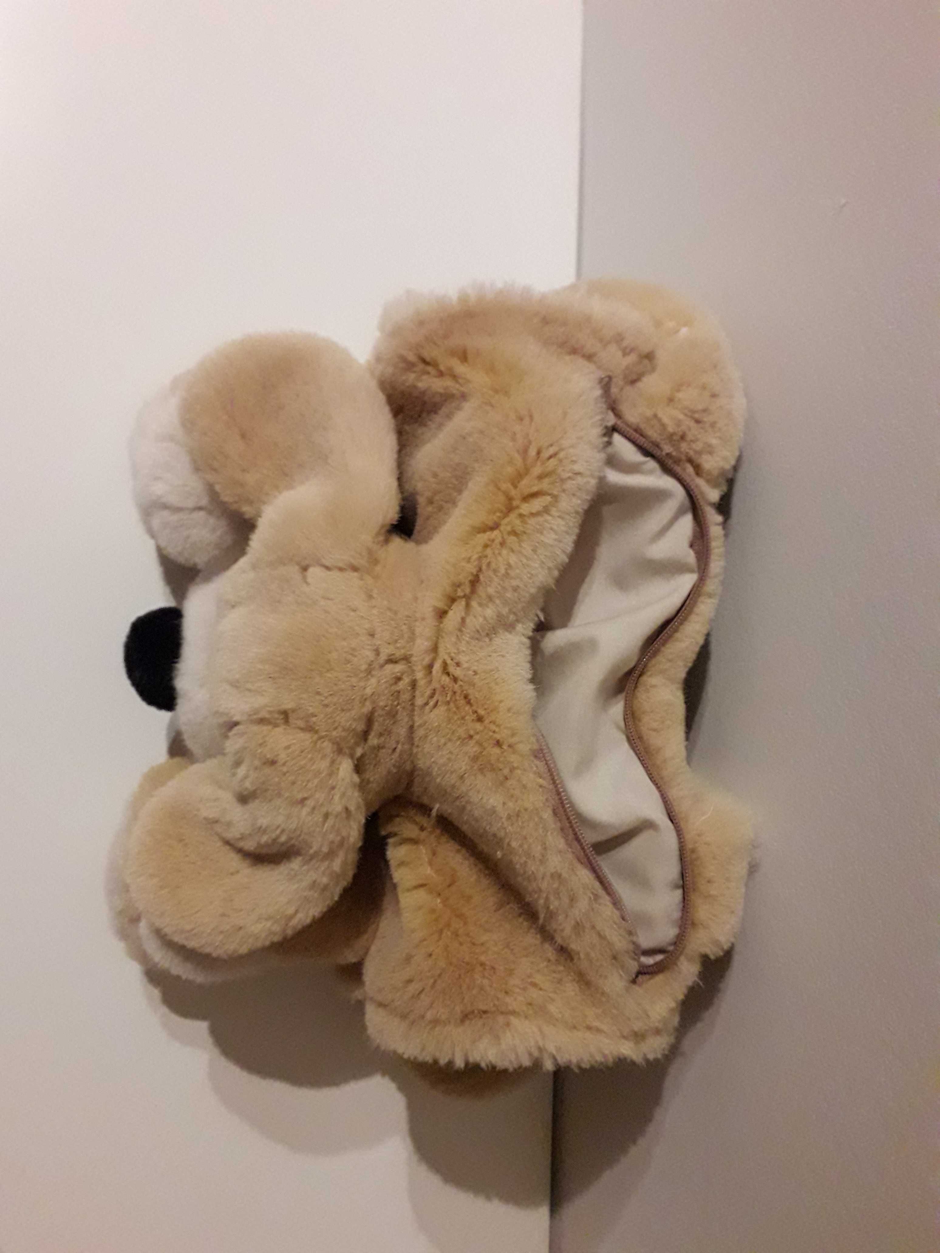 Peluche mala e aquecedor de mãos