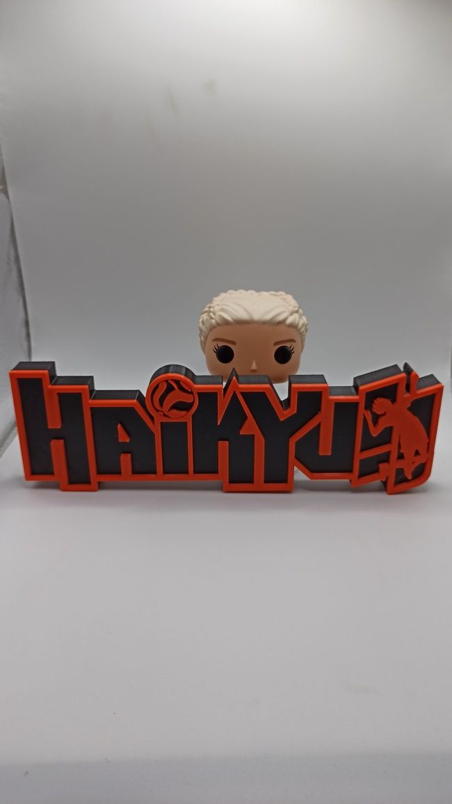 Haikyuu funko pop napis logo ozdabiając kolekcję