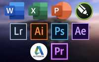 Установка програм Adobe Photoshop Office Autodesk МАК Windows MacBook