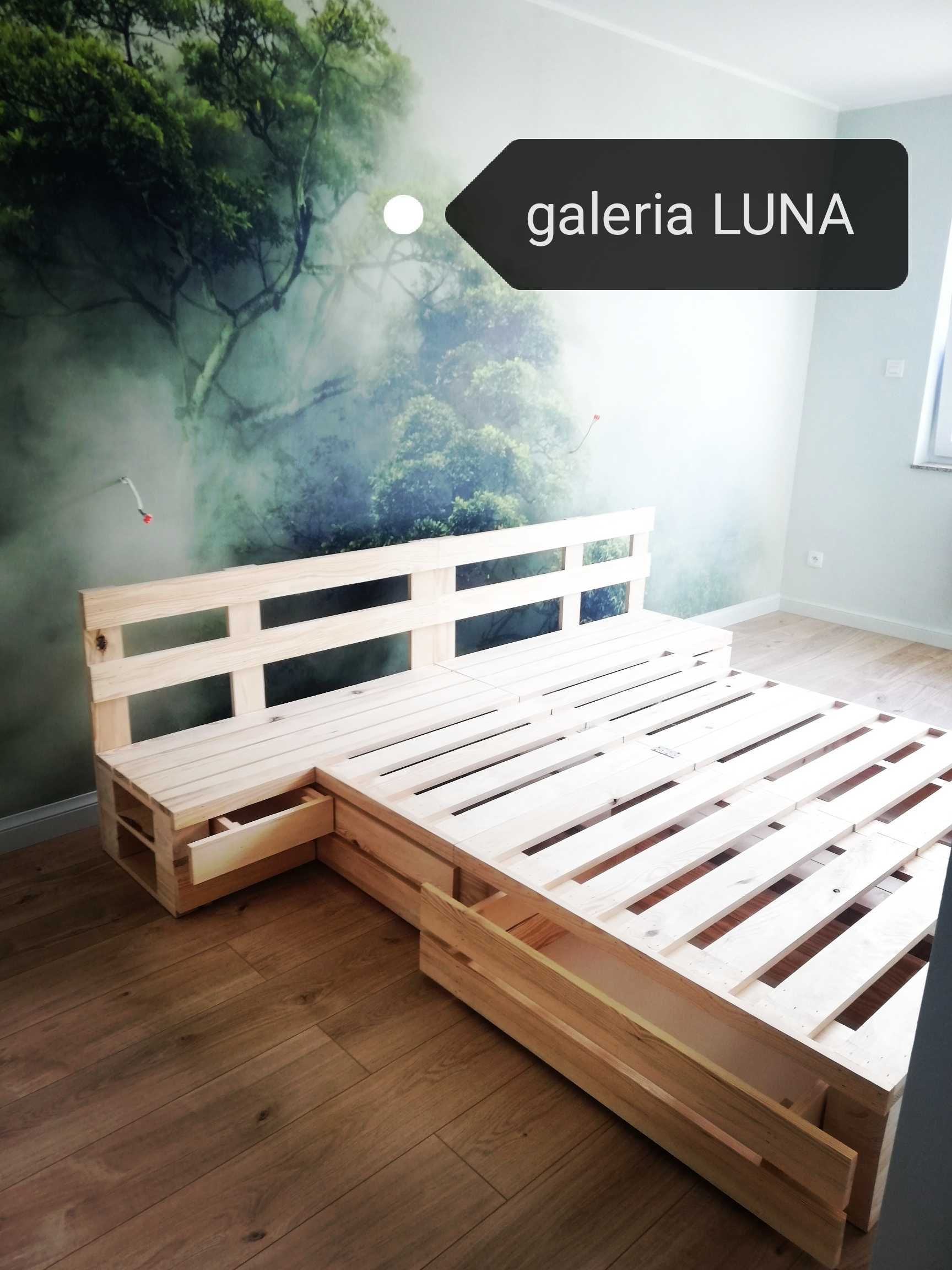 Promocja łóżko drewniane z szufladami