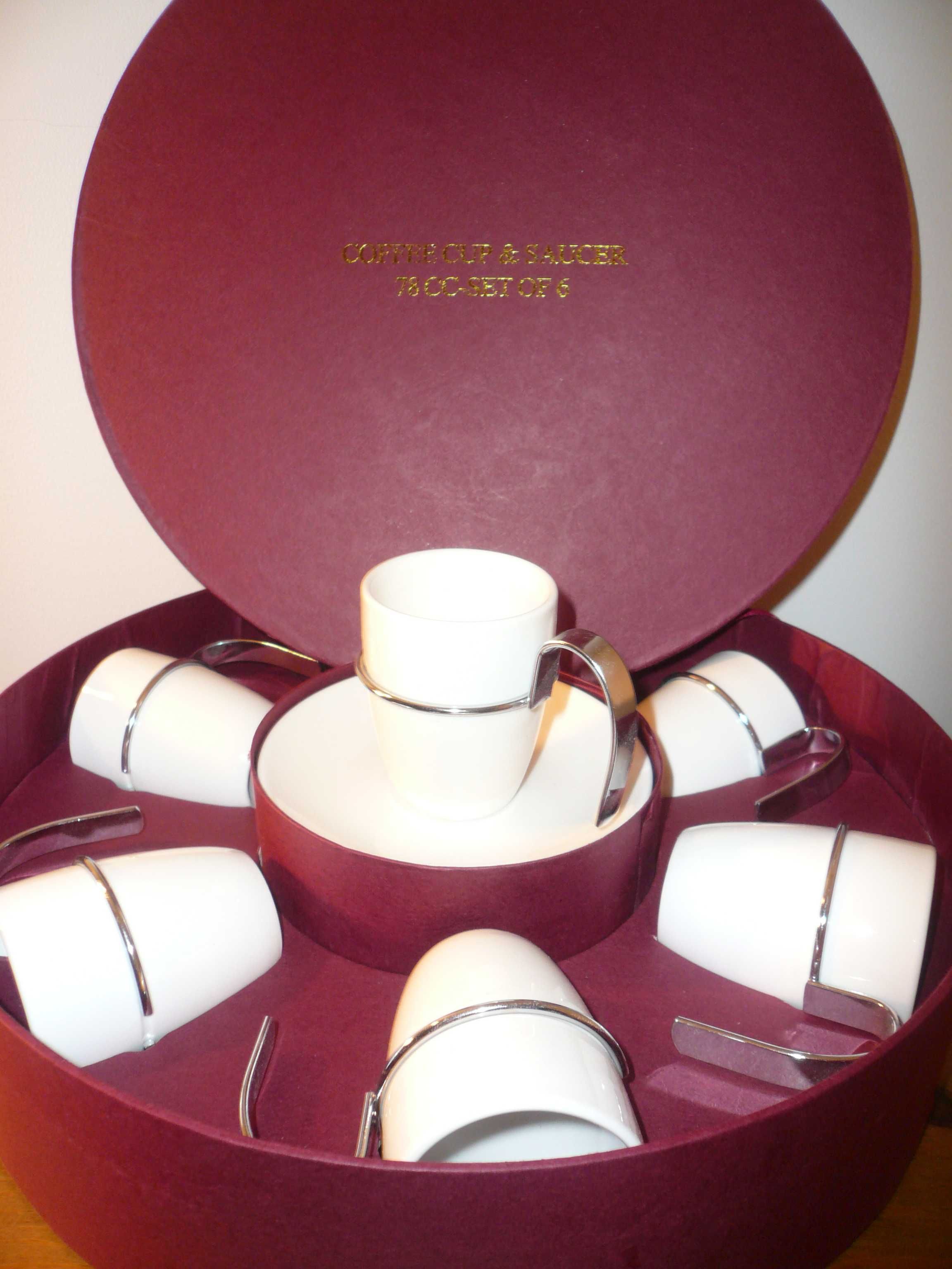 Conjunto de 6 chávenas de café