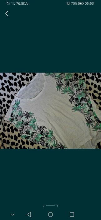 Orsay _ Nowa Biała Bawełniana Bluzka koszulka t-shirt Oversize