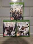 Zestaw gier assassins rogue+unity+black flag xbox one