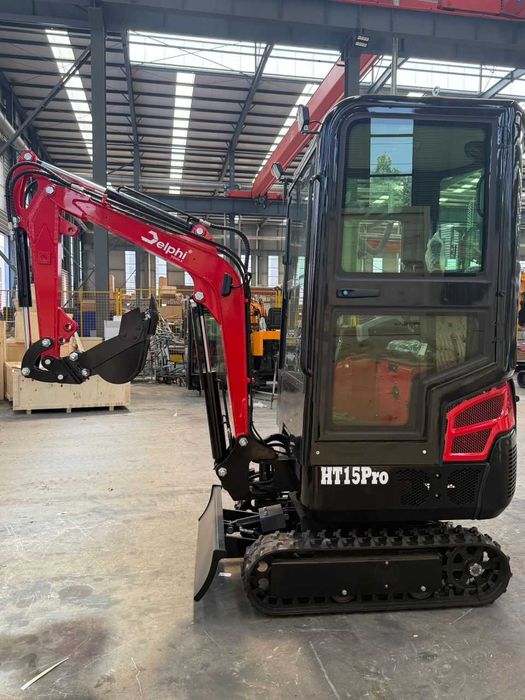 Minikoparka mini koparka Gąsienicowa Delphi HT15 PRO z Kabiną 1500kg