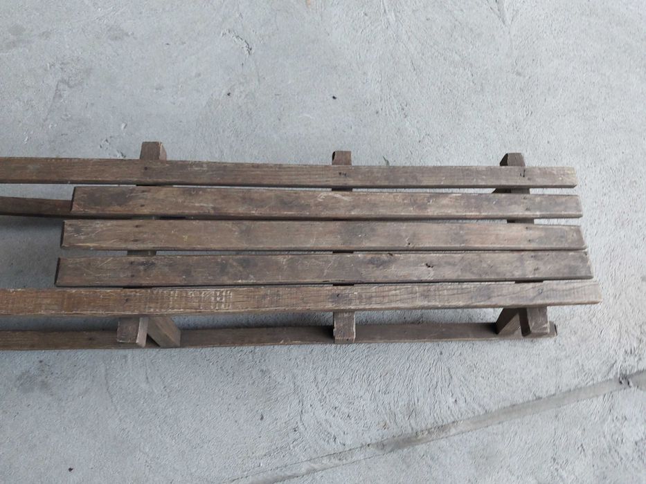 sanki drewniane - długie / 749