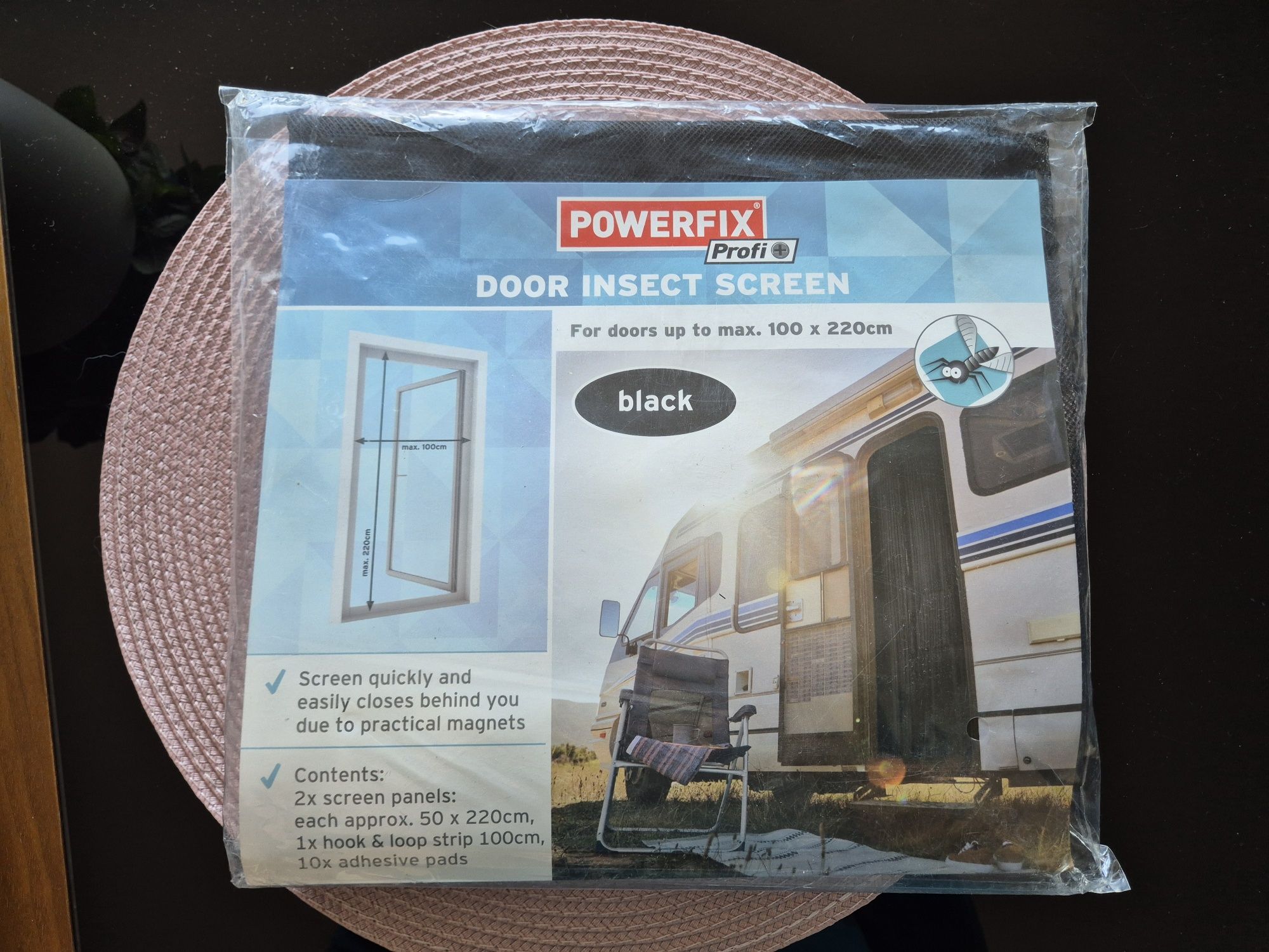 Moskitiera na drzwi z zamknięciem magnetycznym 100x220