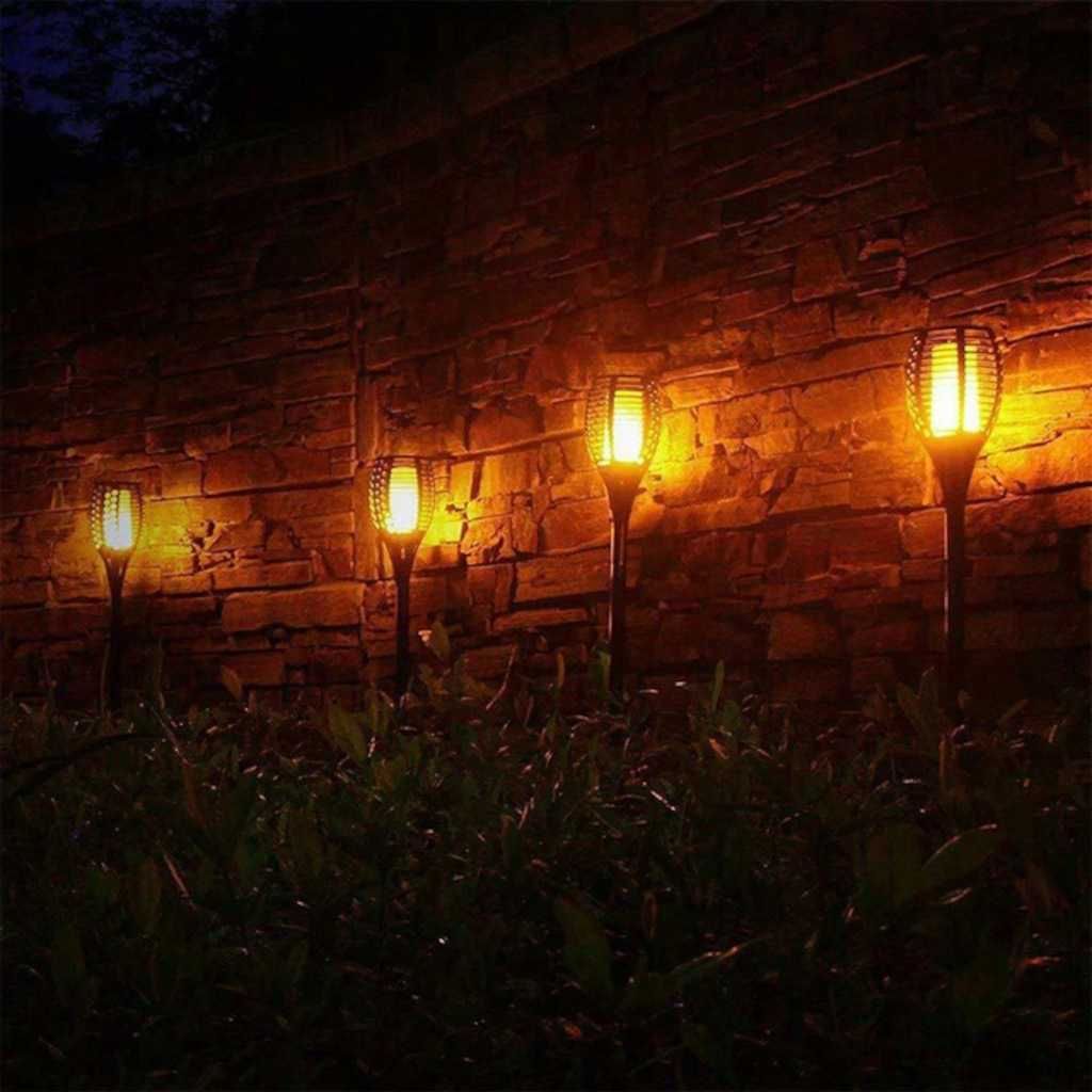 Zestaw 4 x lampka solarna pochodnia led