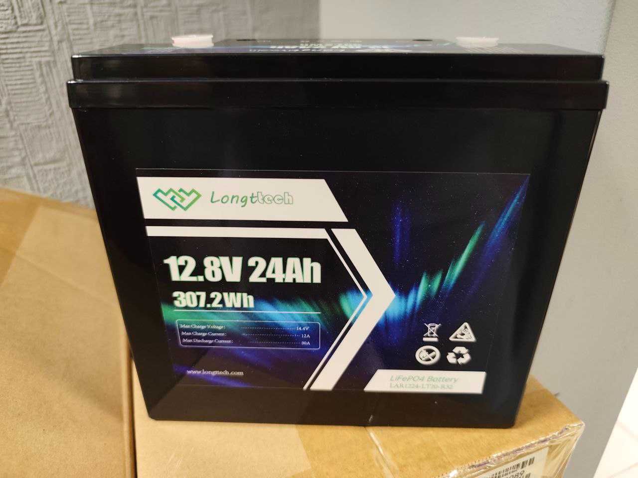 Батарея LiFePo4 Longttech LiFePO4 12.8V - 24Ah