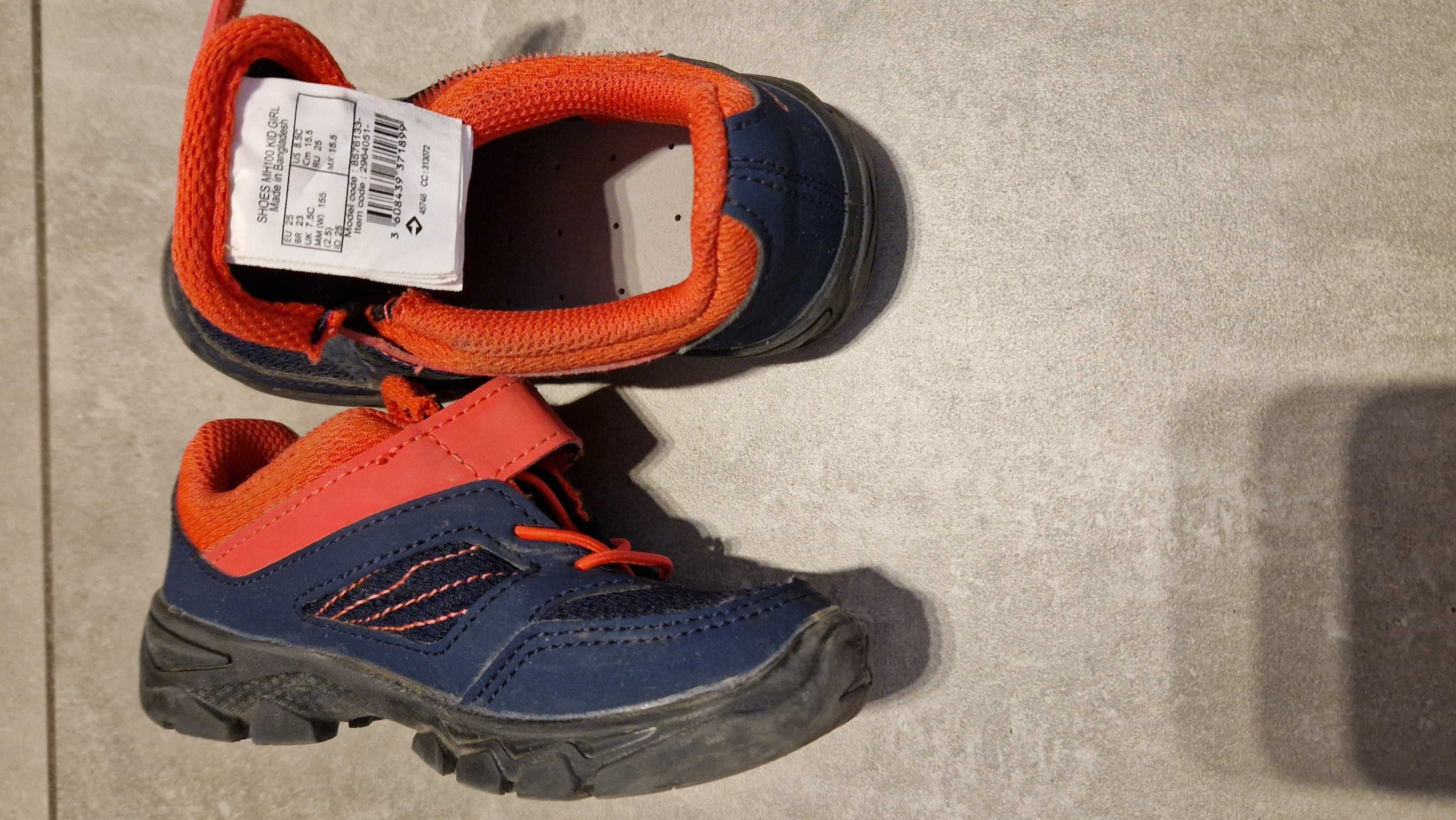 Buty turystyczne dla dzieci Decathlon rozmiar 25