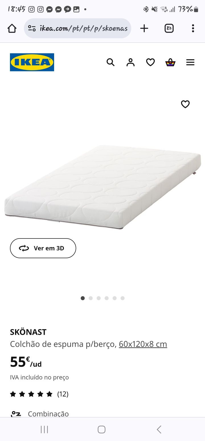 Vendo cama de bebe nunca usada ainda em caixa com colchão smagora