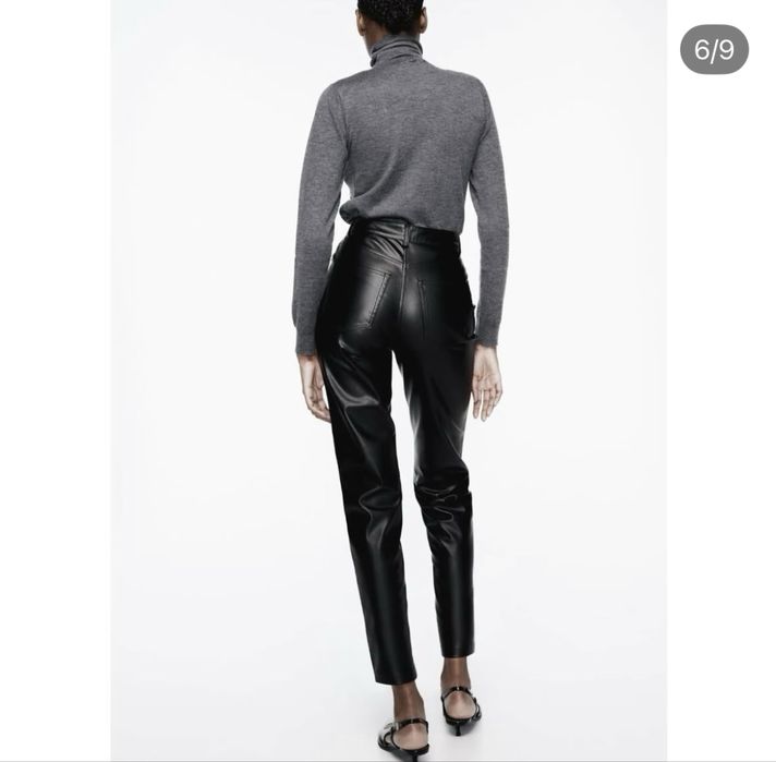 Штани з екошкіри Zara