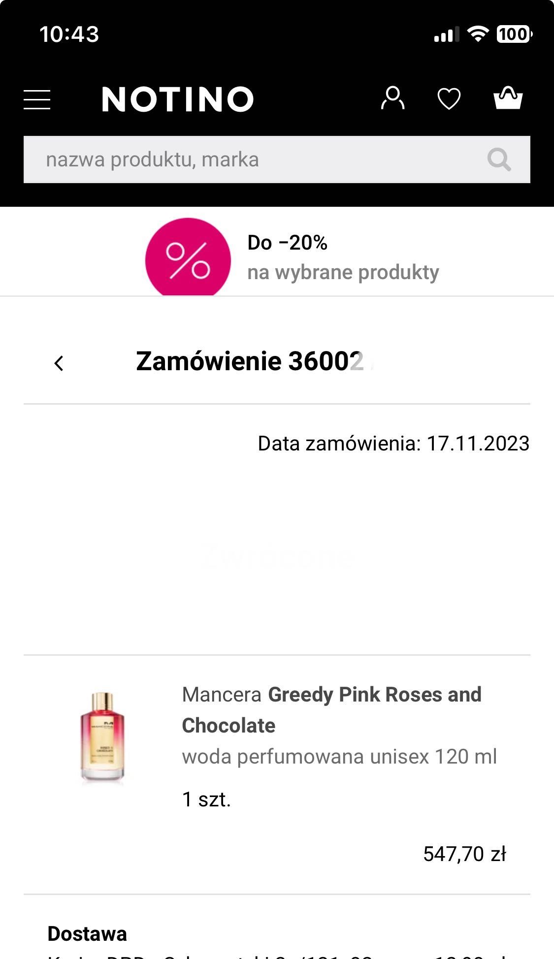 Oryginalne perfumy Mancera Roses and Chocolate 120 ml