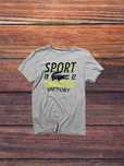 Koszulka z nadrukiem Lacoste premium S krokodyl grey tee streetwear