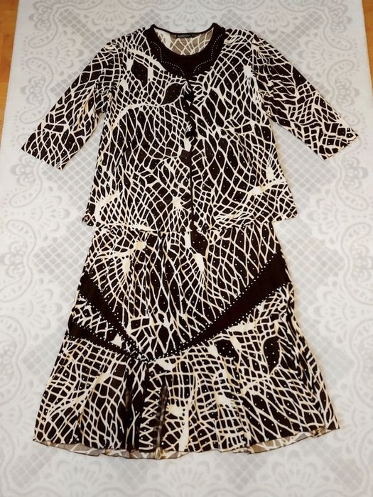 Garsonka 5 XL komplet damski r. 50 spodnica bluzka letnia komunia wese