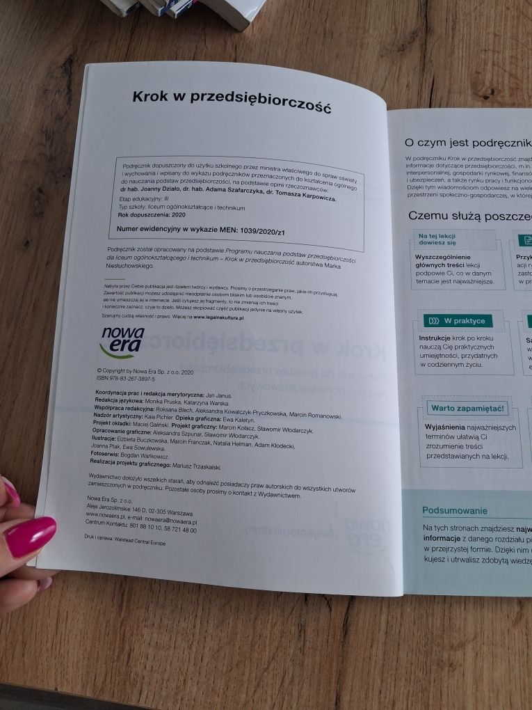 Krok w przedsiębiorczość Nowa era
