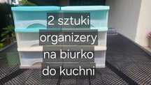 2 szt. organizerów na biurko/ śrubki/ biżuterię/ przyprawy/ nici itd.