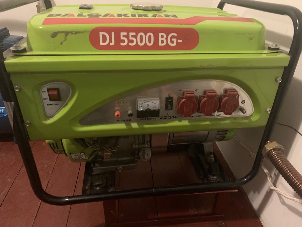 Генератор бензин Dalgakiran DJ5500 (Турция) в идеальном состоянии