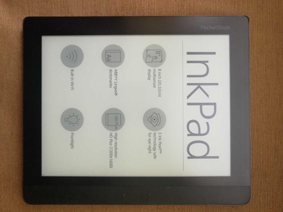 Електрона книга PocketBook InkPad 840 (8 дюймів екран, WiFi, ЧЕХОЛ)