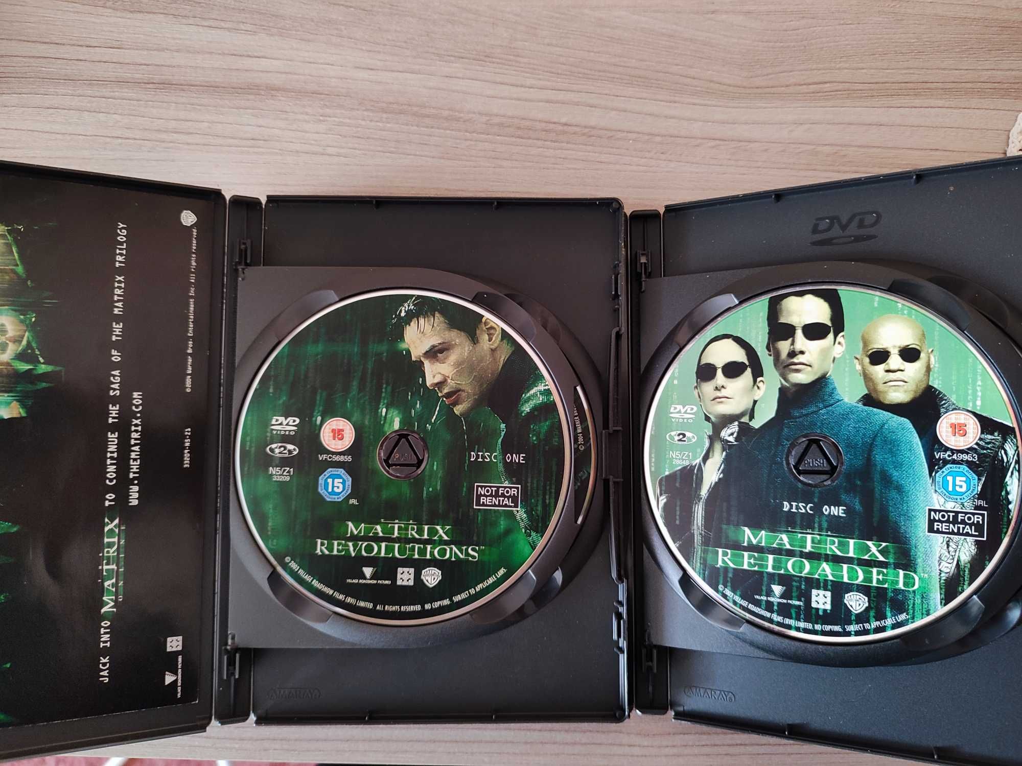 Dvd Film Matrix Revolution, oraz Reloaded 4 płyty, oryginał Eng ver.