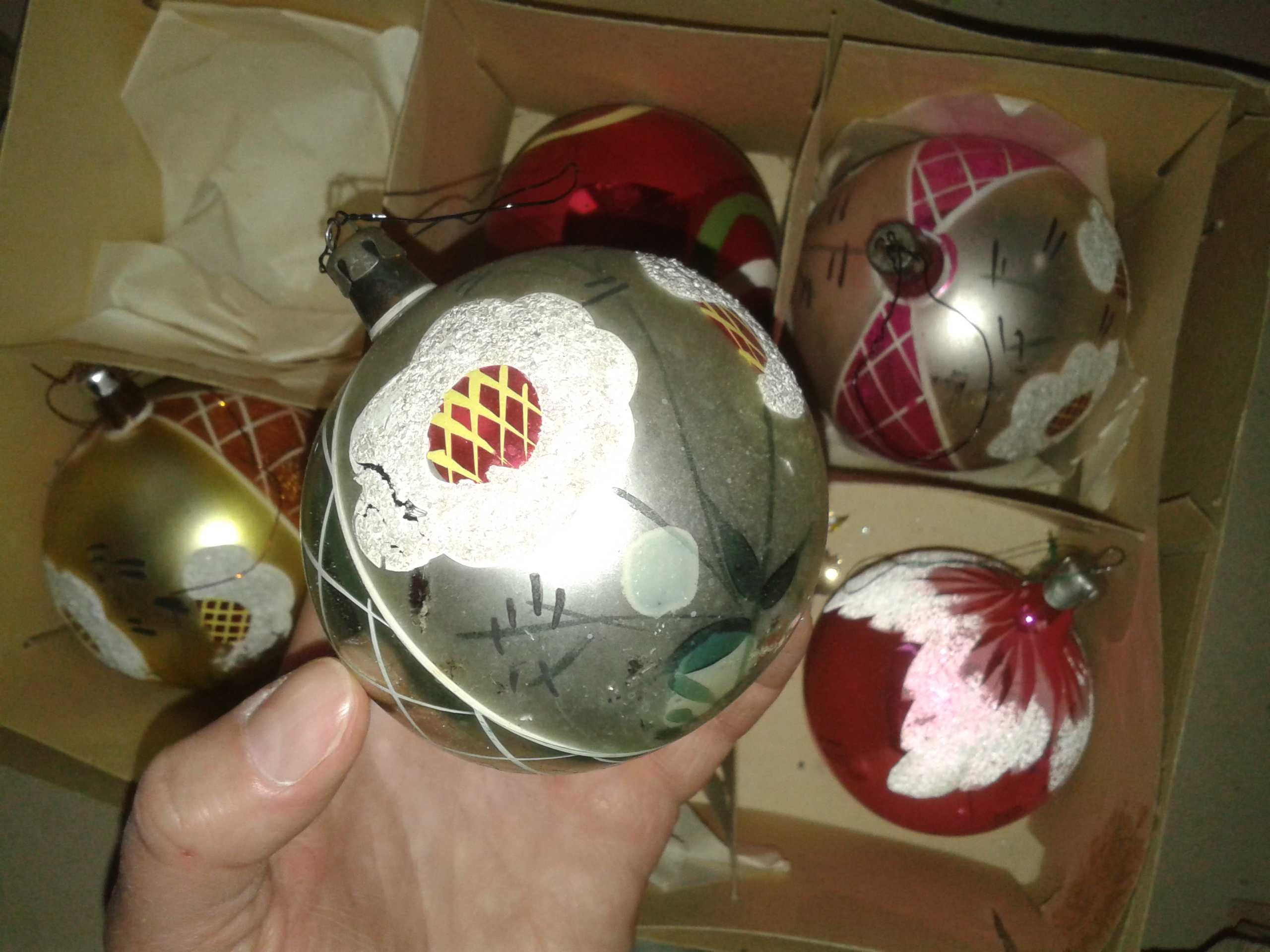 Bombki PRL Starocie, Vintage, Retro Ozdoby