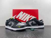 Nike Dunk Low Black Cool Grey Volt Mini Swoosh