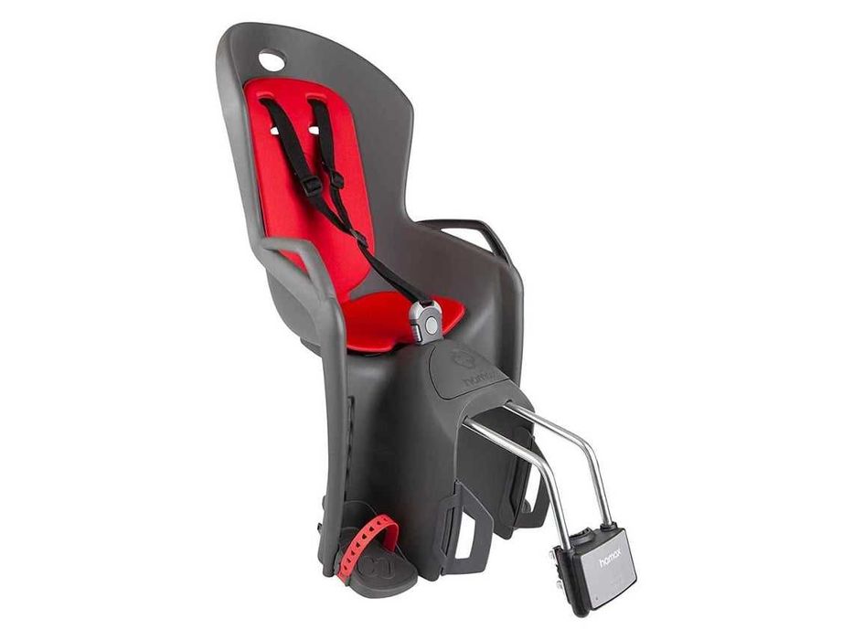 Porta Crianca Bicicleta Harmax Buddy cinzento-encarnado como novo