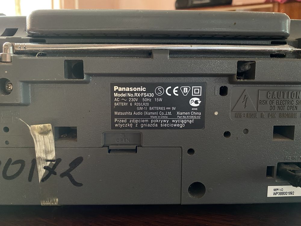 Panasonic rx fs430 магнитофон