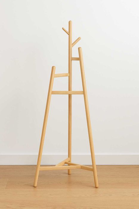 Cabide de pé em bambu IKEA - Madeira clara 139 cm